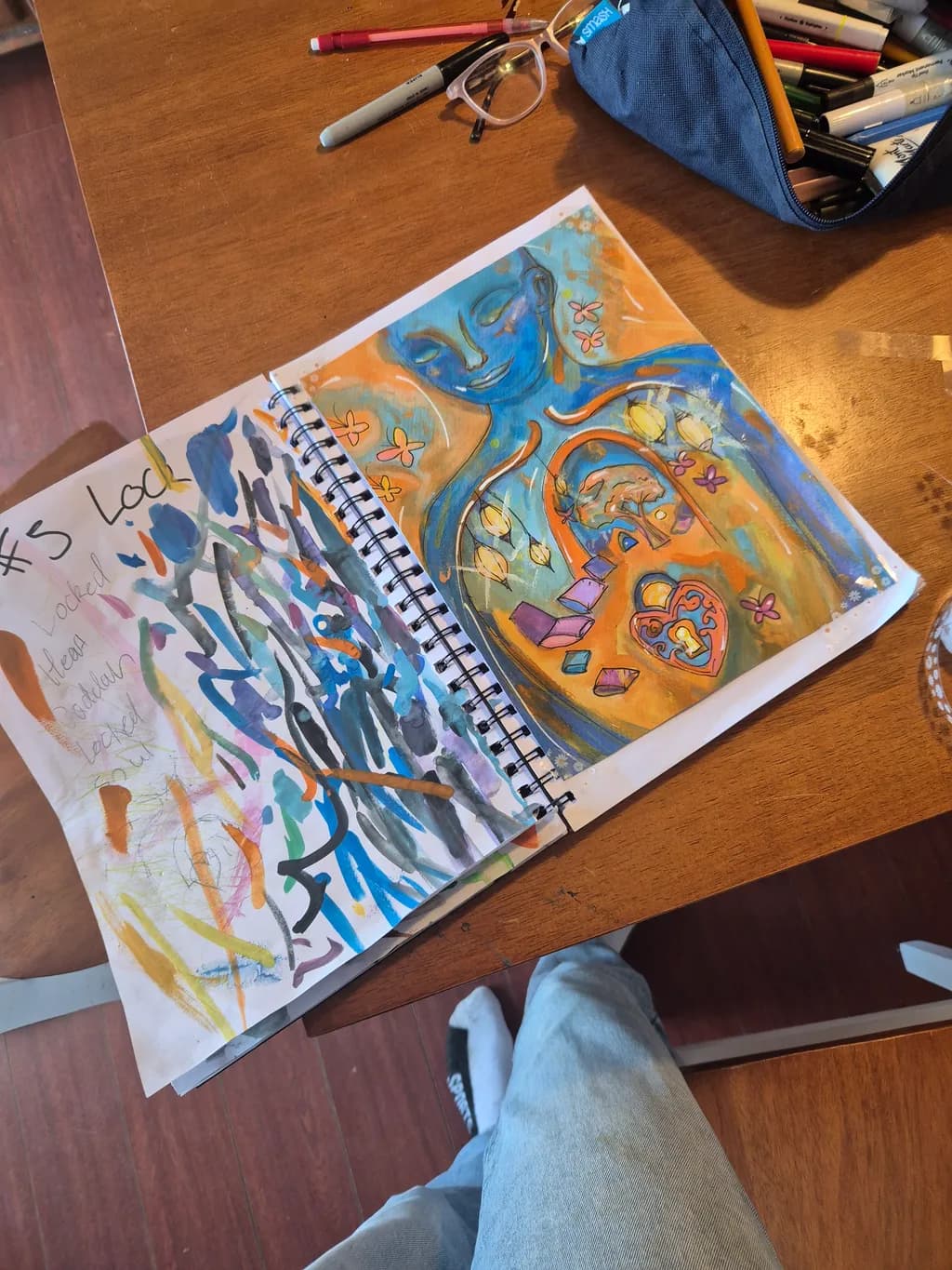 Whispers of Color: A Journey Through Emotion and Expression in Mixed Media Art