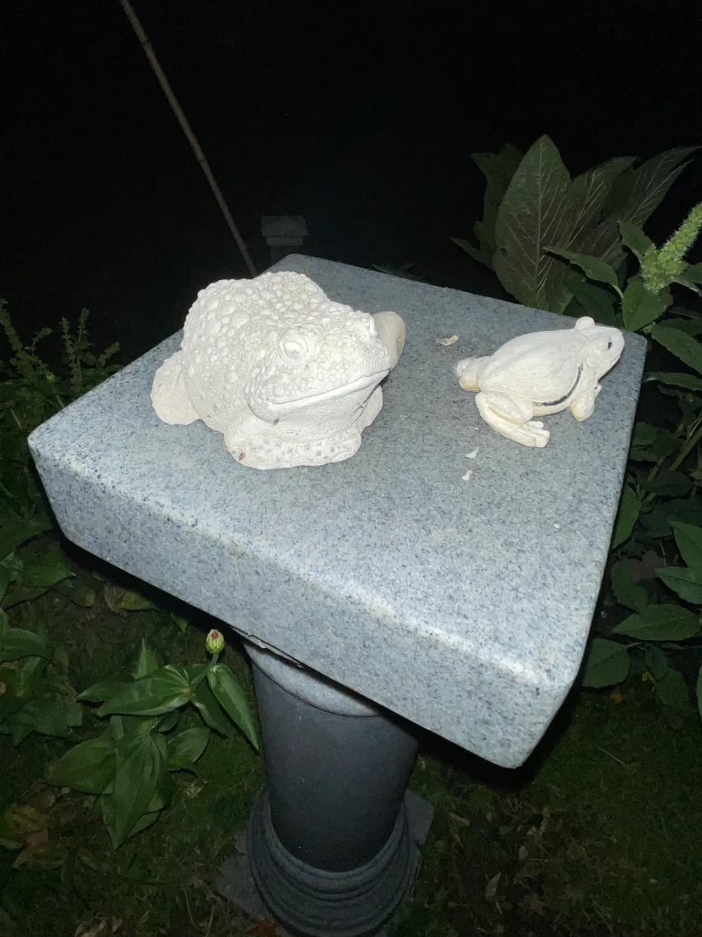 Stone Frog Garden Statues