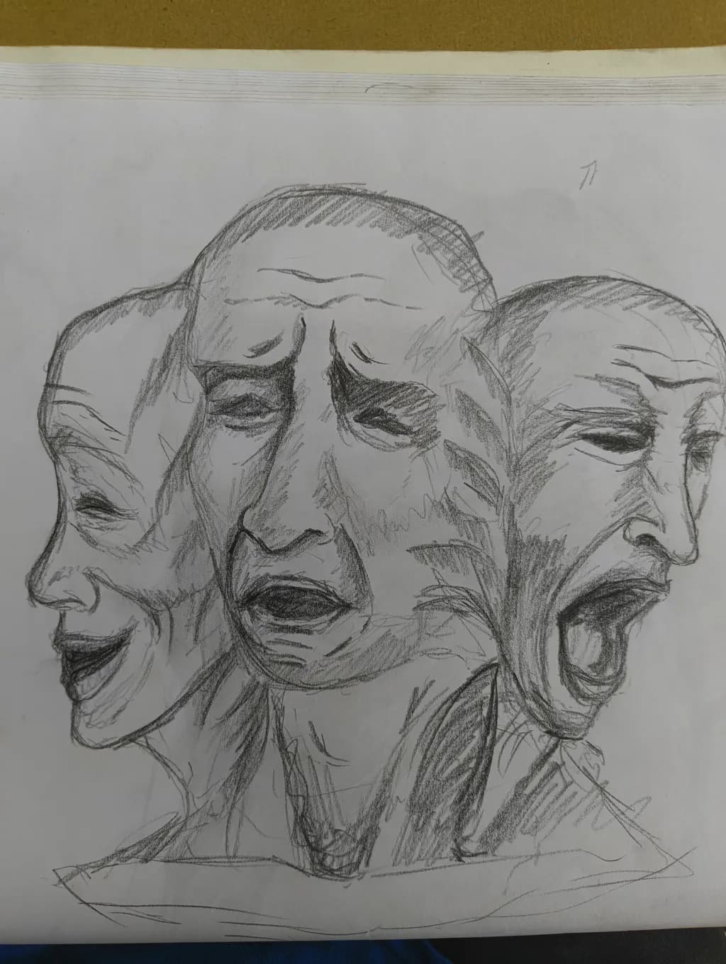 Emotions Unveiled: The Duality of Human Expression in Three Faces