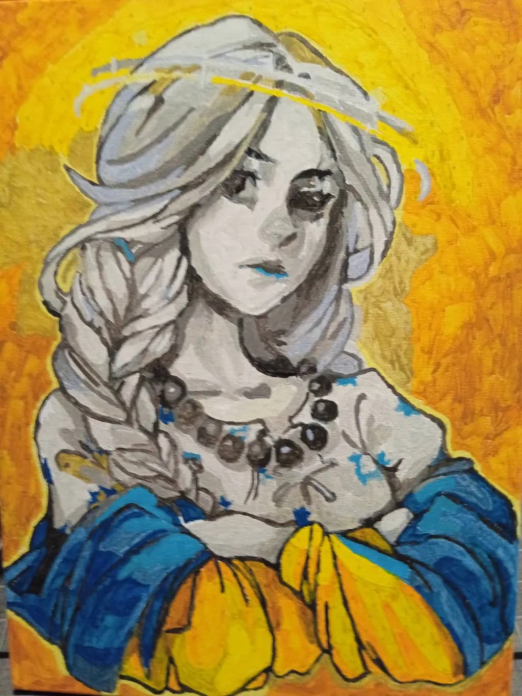 Radiant Resilience: A Portrait of Emotion and Color