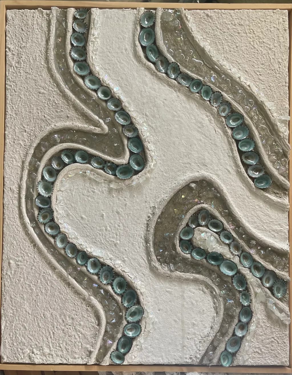 Whispers of the Ocean: Textured Waves with Aquatic Elegance