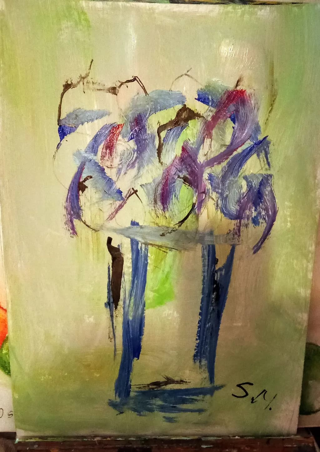 Whispers of Nature: An Abstract Journey Through Color and Form