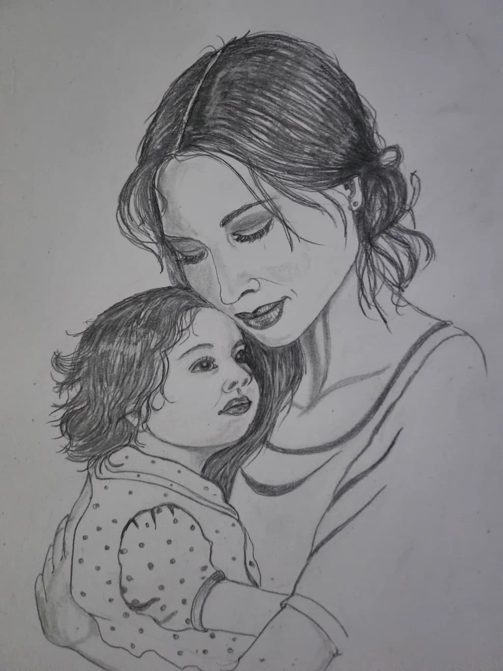 Mother and Child Embrace
