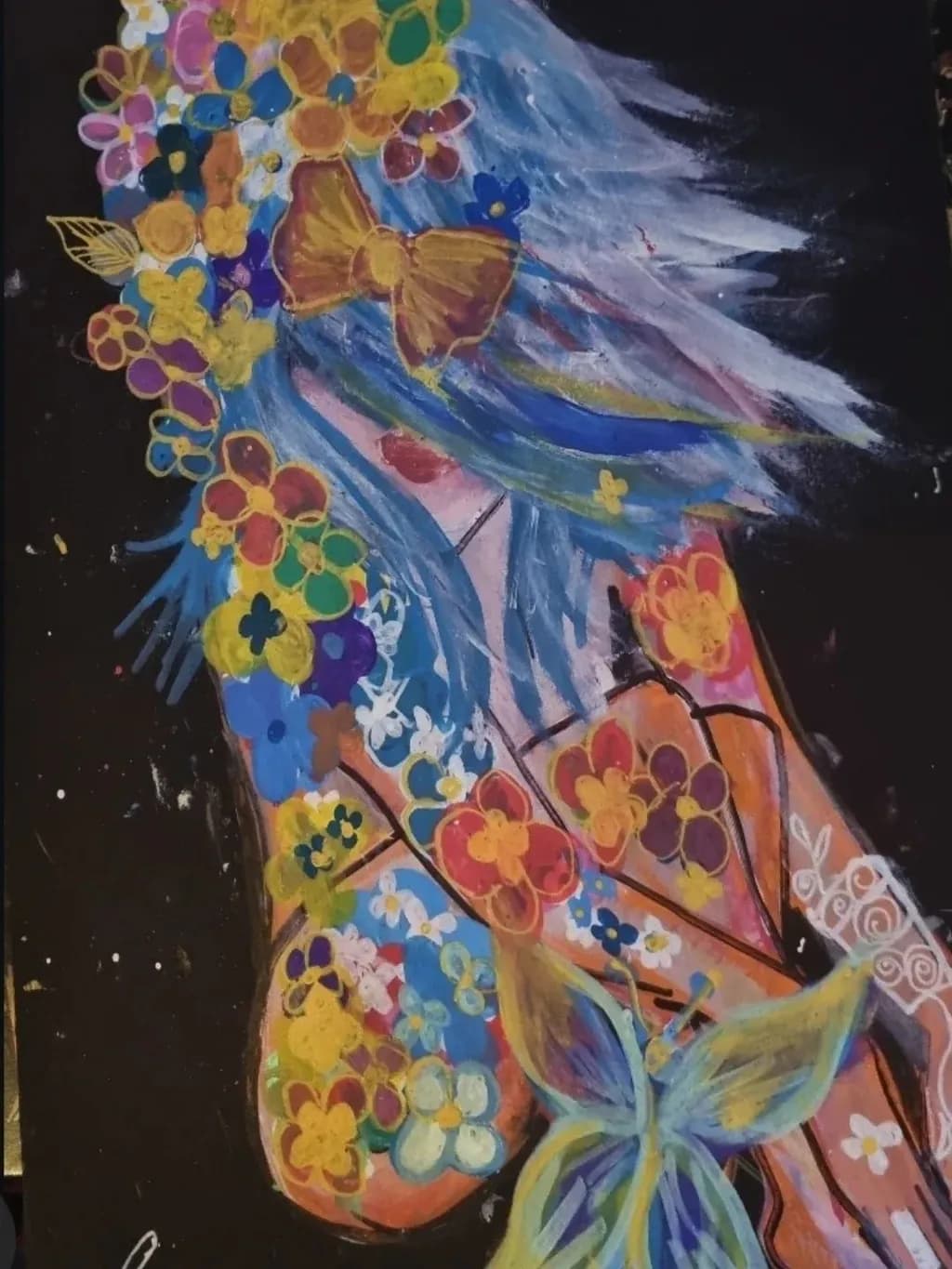 Whimsical Blossoms: A Vibrant Dance of Color and Nature
