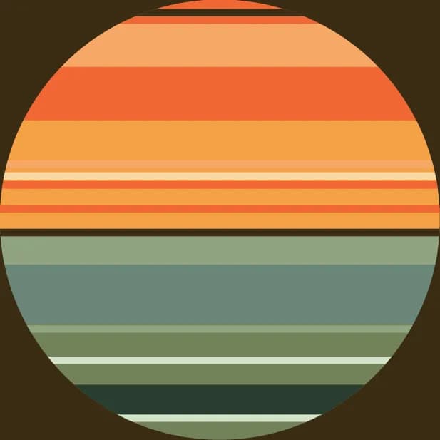 Radiant Horizons: A Journey Through Colorful Stripes in Circular Harmony