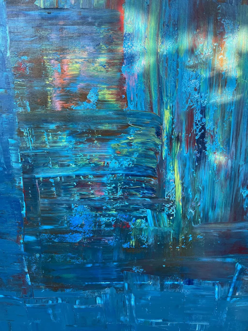 Ethereal Waves: A Symphony of Blue and Light
