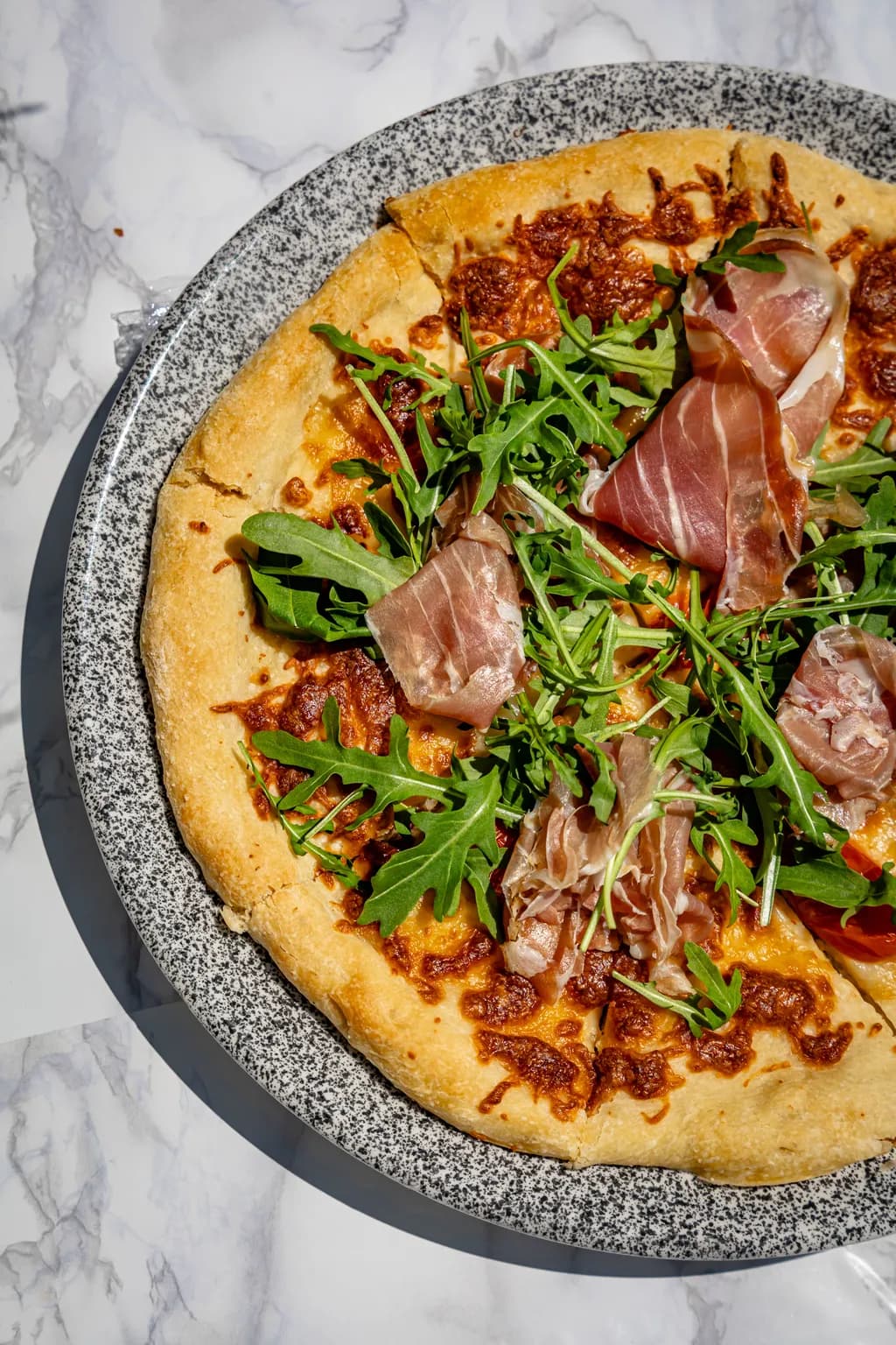 Prosciutto Arugula Pizza