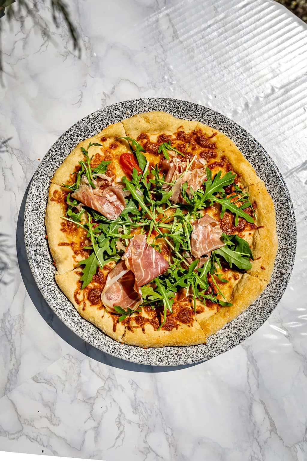 Prosciutto Arugula Pizza