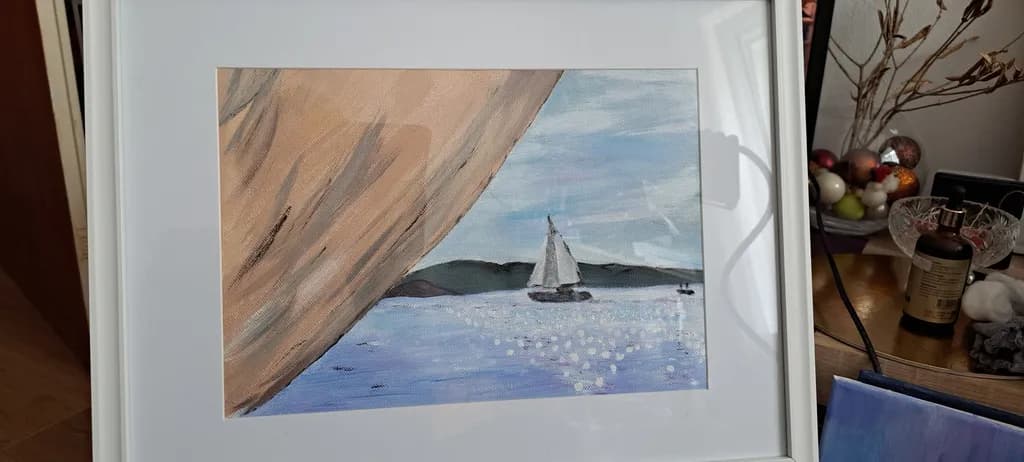 Serenity at Sea: A Tranquil Sailboat Journey Through Gentle Waters
