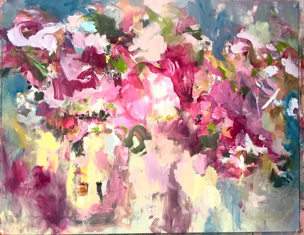 Vibrant Floral Symphony: An Abstract Celebration of Color and Emotion