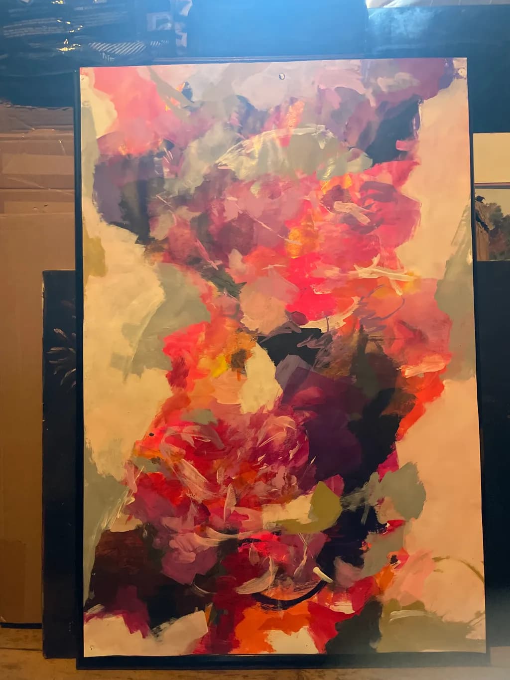 Vibrant Floral Symphony: An Abstract Expression of Color and Emotion