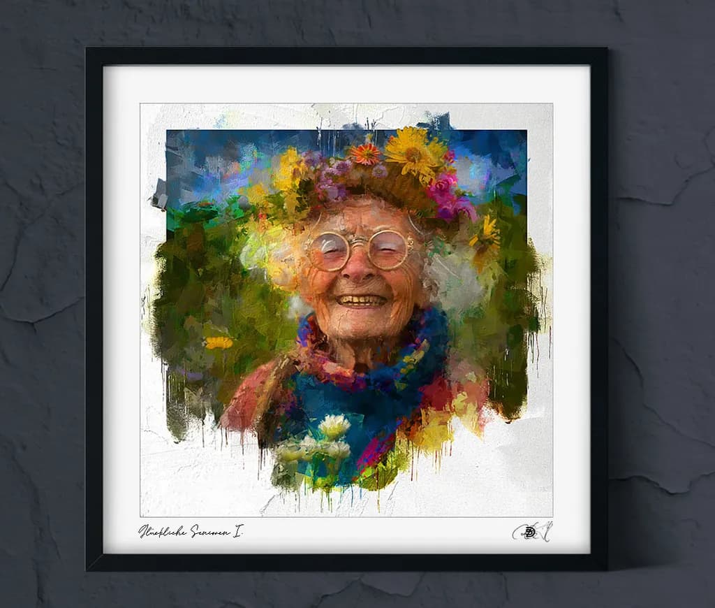 Glückliche Senioren Portrait
