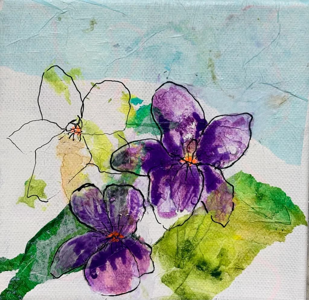 Violet Bloom Sketch