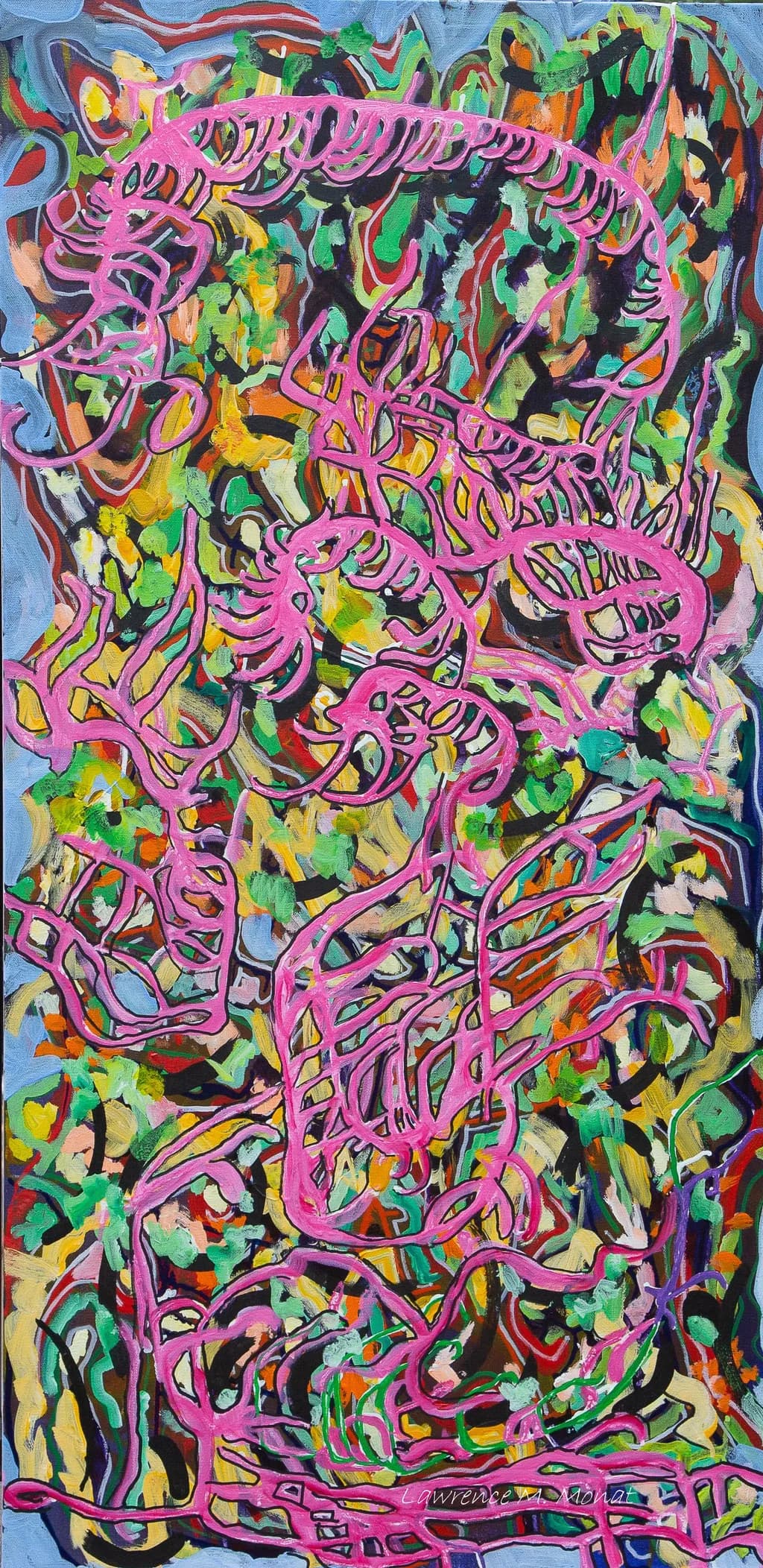 Vibrant Whimsy: An Abstract Dance of Color and Form