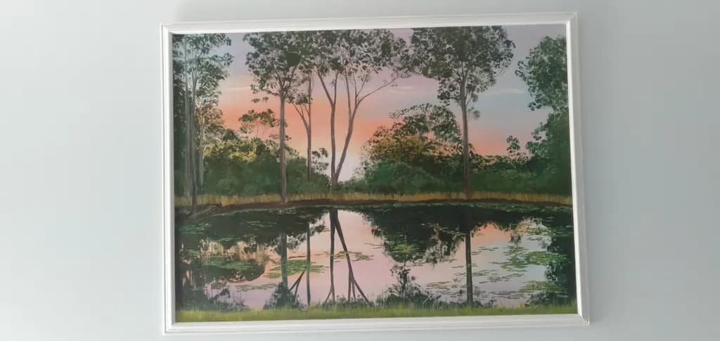 Serenity at Dusk: A Tranquil Reflection of Nature's Beauty