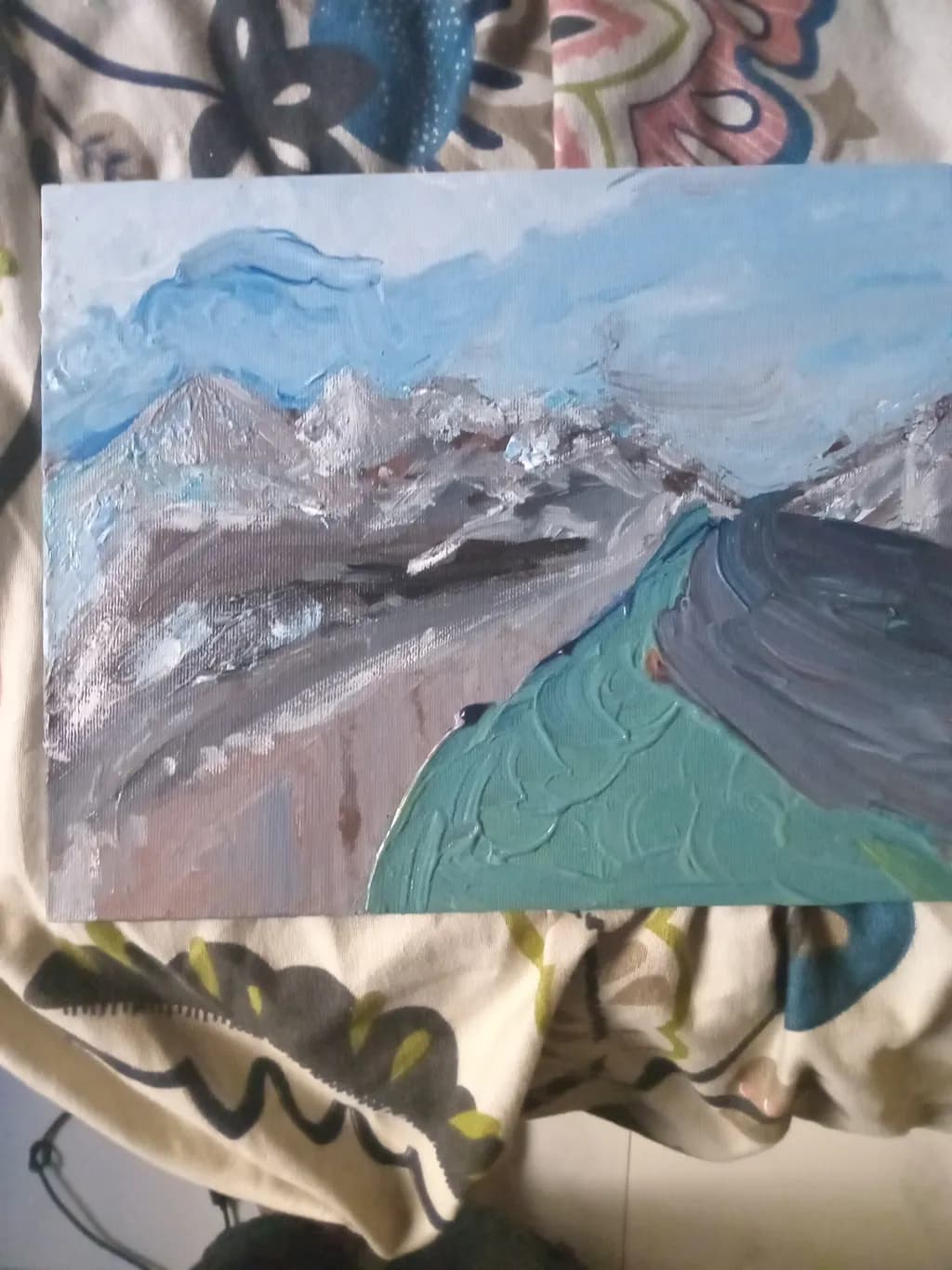 Abstract Blue Landscape