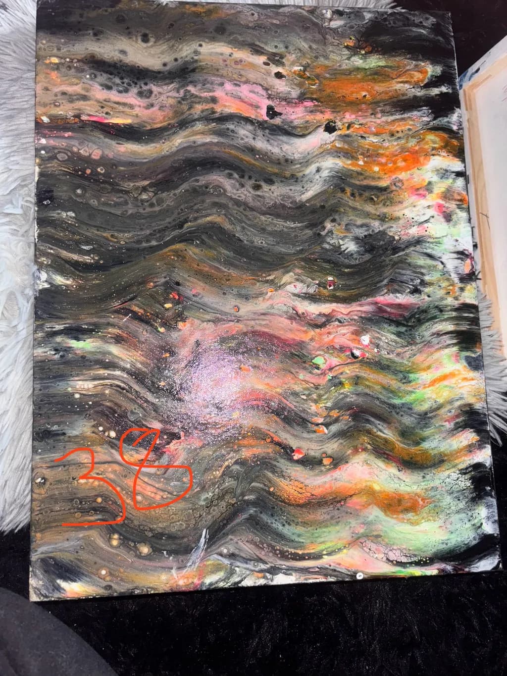 Ethereal Waves: A Dance of Color and Texture in Abstract Art