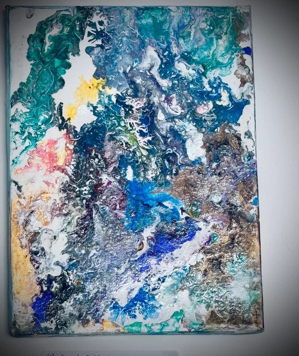 Vibrant Fluidity: An Abstract Journey Through Color and Texture