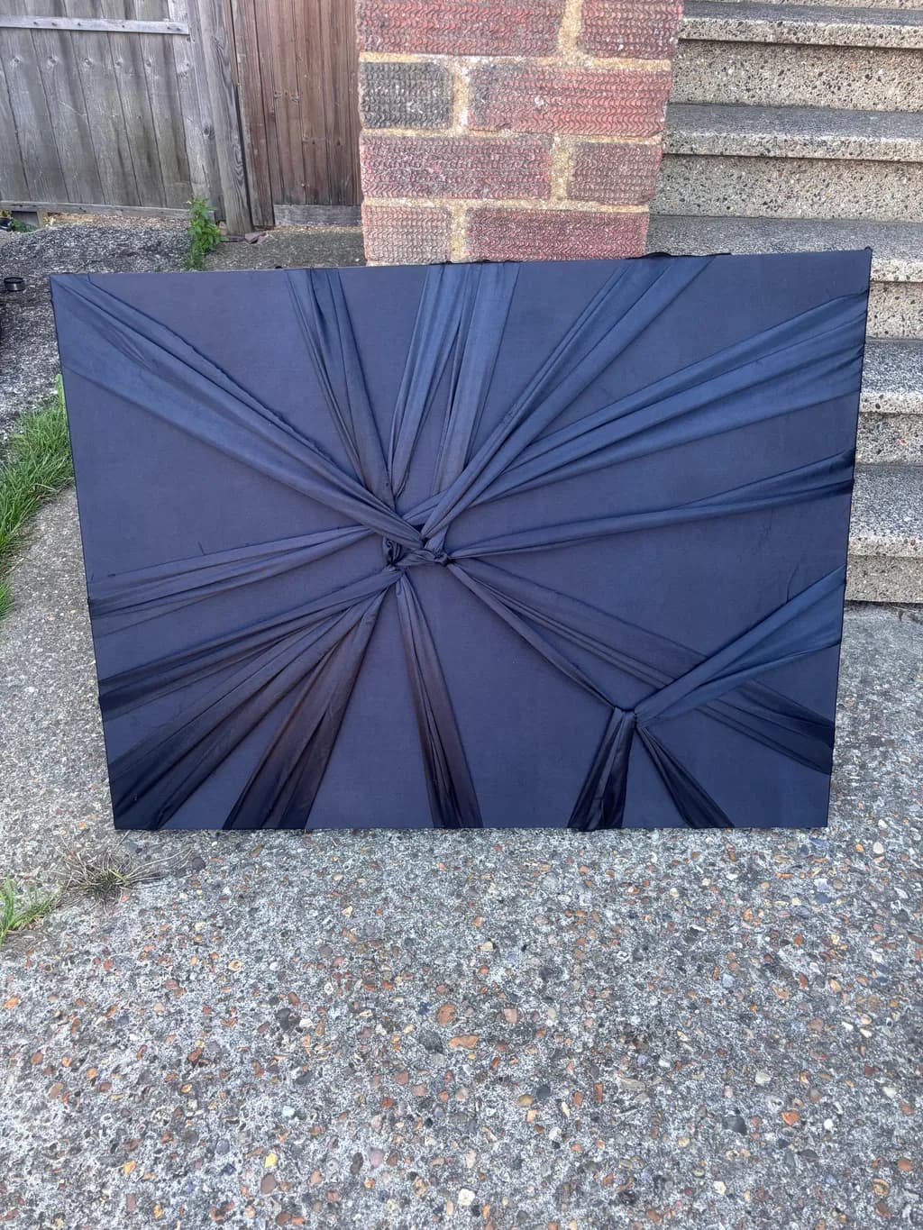 Ethereal Black Tapestry: An Abstract Exploration of Texture and Form