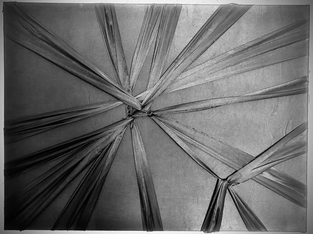 Fractured Elegance: A Tapestry of Tension and Texture in Monochrome