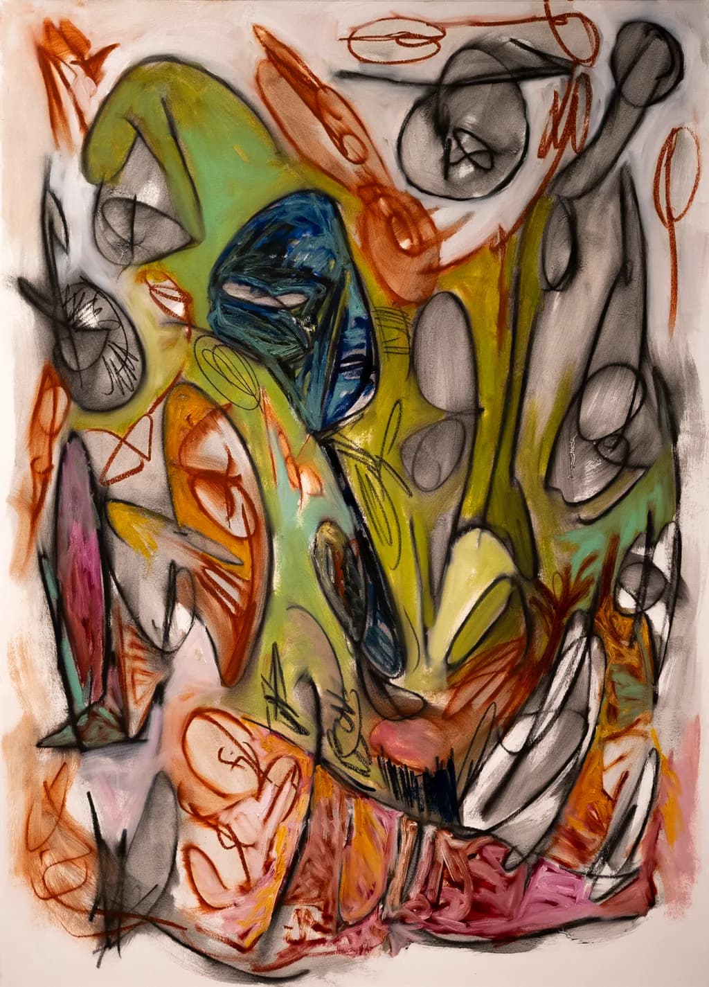 Vibrant Whispers: An Abstract Journey Through Color and Form