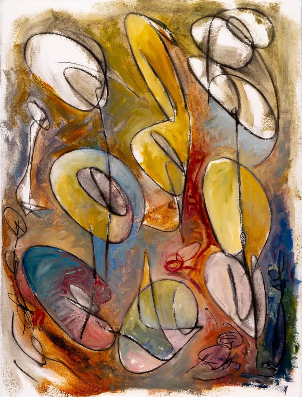 Whispers of Color: An Abstract Dance of Form and Emotion