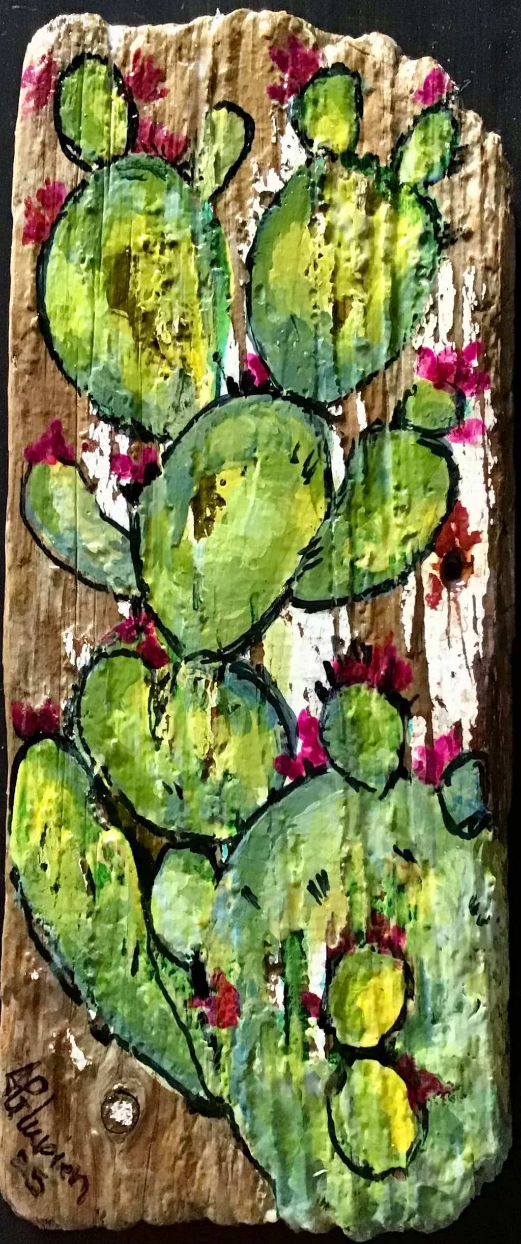 Vibrant Cactus Blooms: A Whimsical Journey Through Nature's Palette