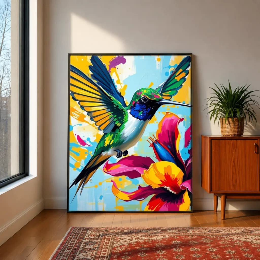Hummingbird and Flower Colors