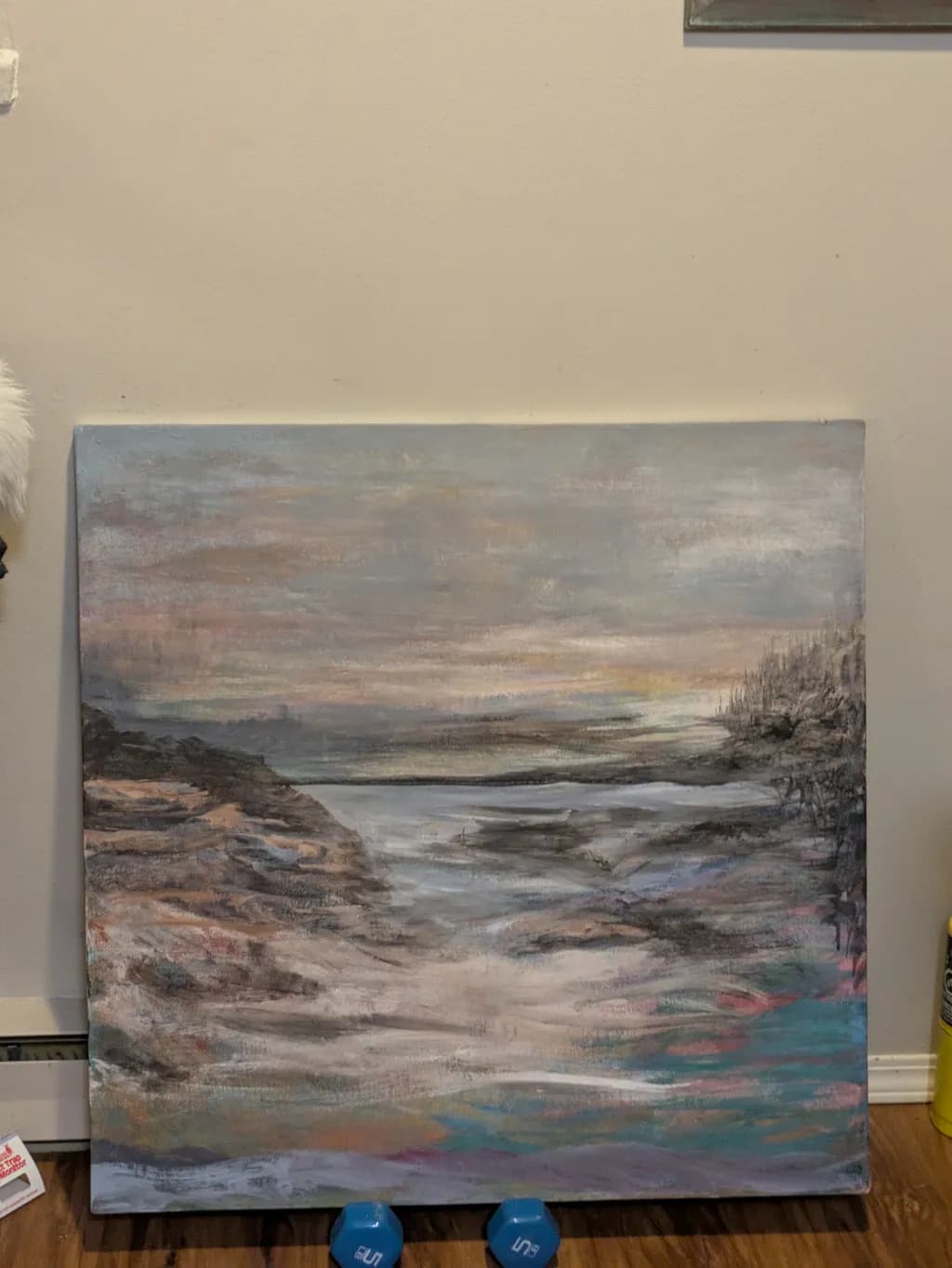 Whispers of the Shore: A Serene Coastal Landscape at Dusk