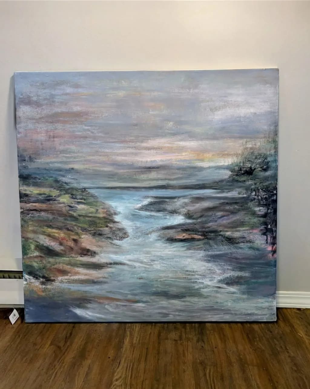 Whispers of the River: A Serene Landscape in Soft Hues