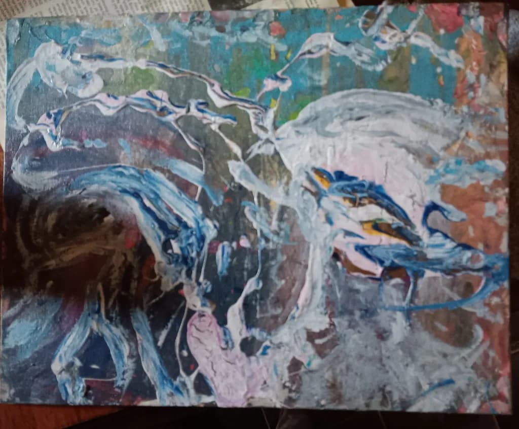 Whispers of Color: An Abstract Journey Through Emotion and Movement