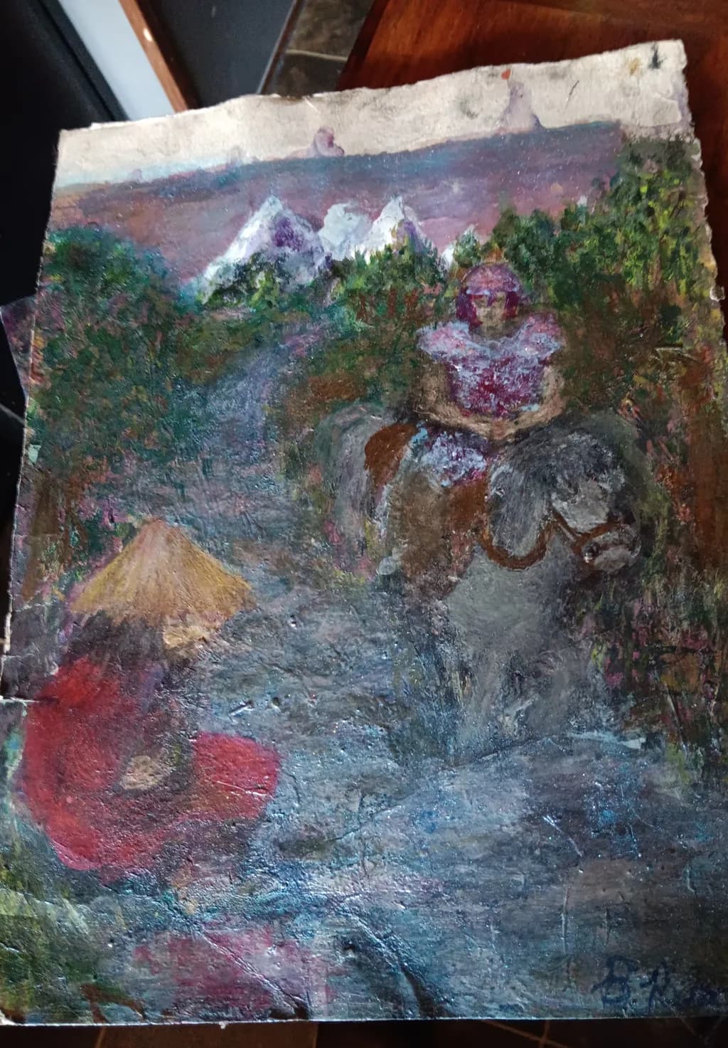 Whispers of the Mountain Path: A Journey Through Color and Emotion