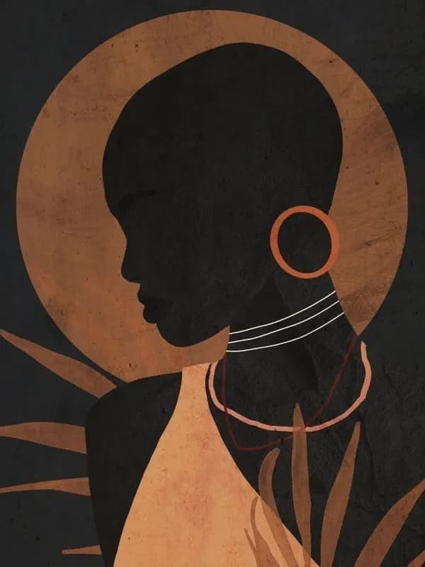 Whispers of Heritage: A Silhouette of Strength and Beauty