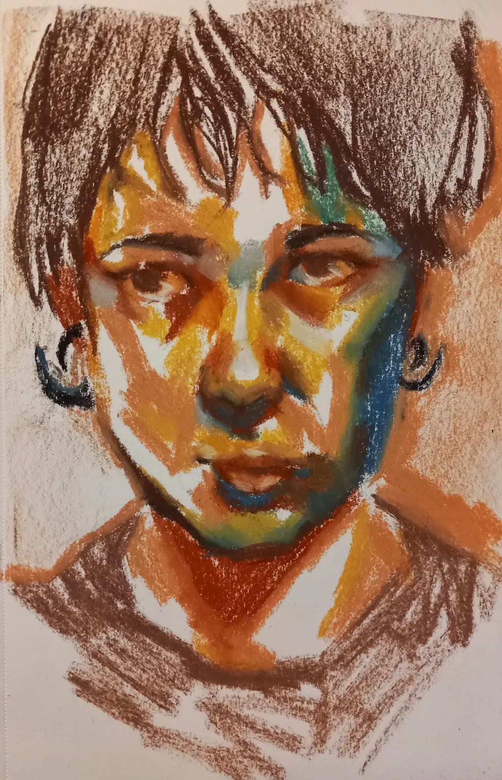 Vivid Emotions: An Abstract Portrait of Expression and Color
