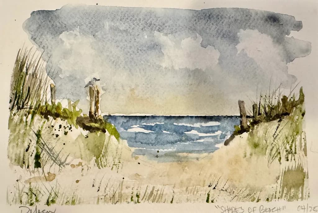 Serenity at the Shore: A Watercolor Journey Through Coastal Landscapes