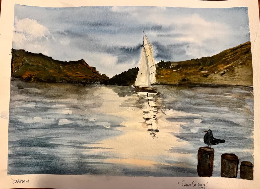 Serenity on the Water: A Tranquil Sailboat Journey Through Quiet Passages
