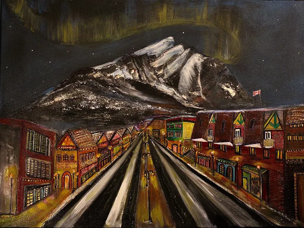 Mountain Town Nightscape