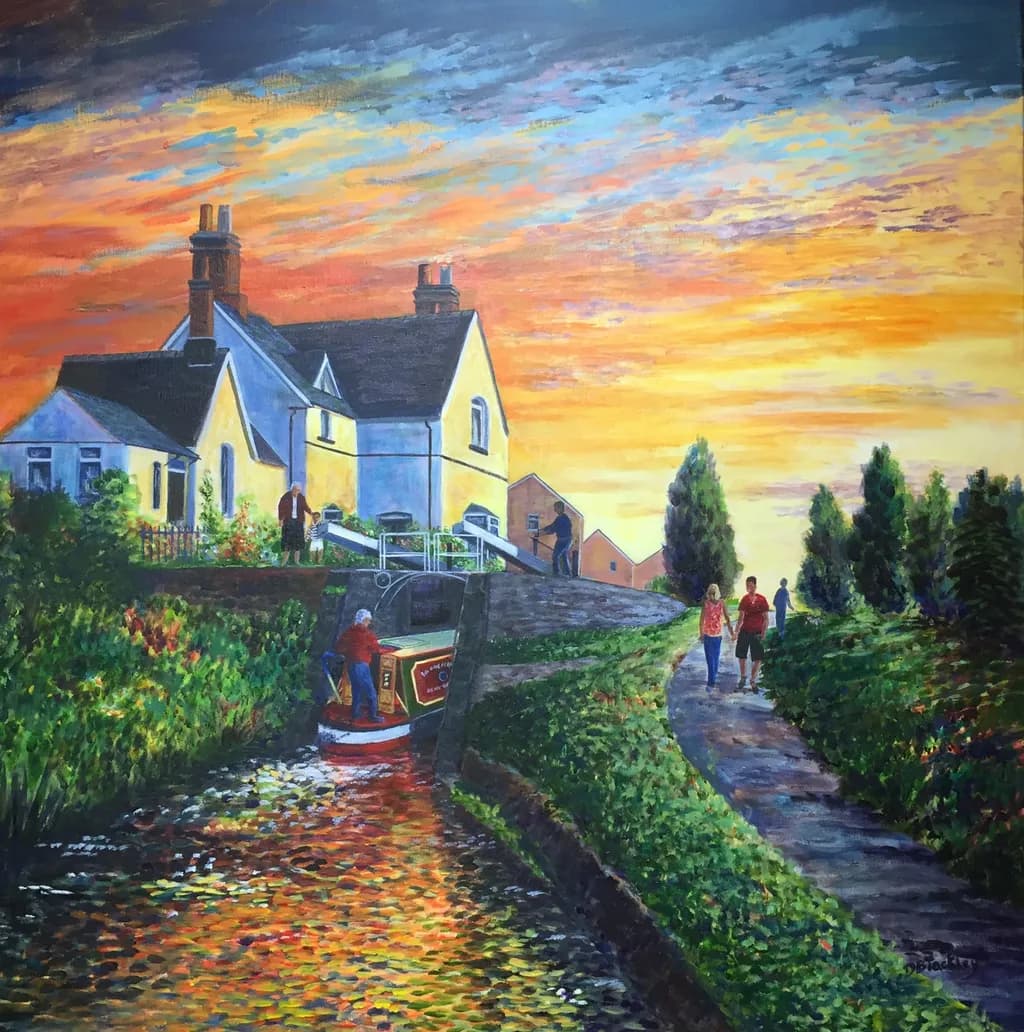 Wardle Lock Sunset