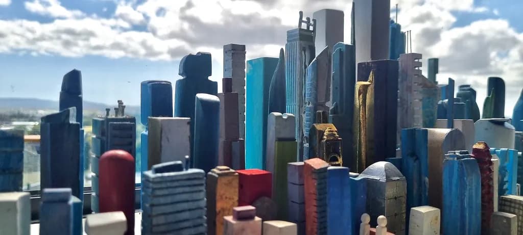 Urban Dreams: A Colorful Cityscape in Miniature Form