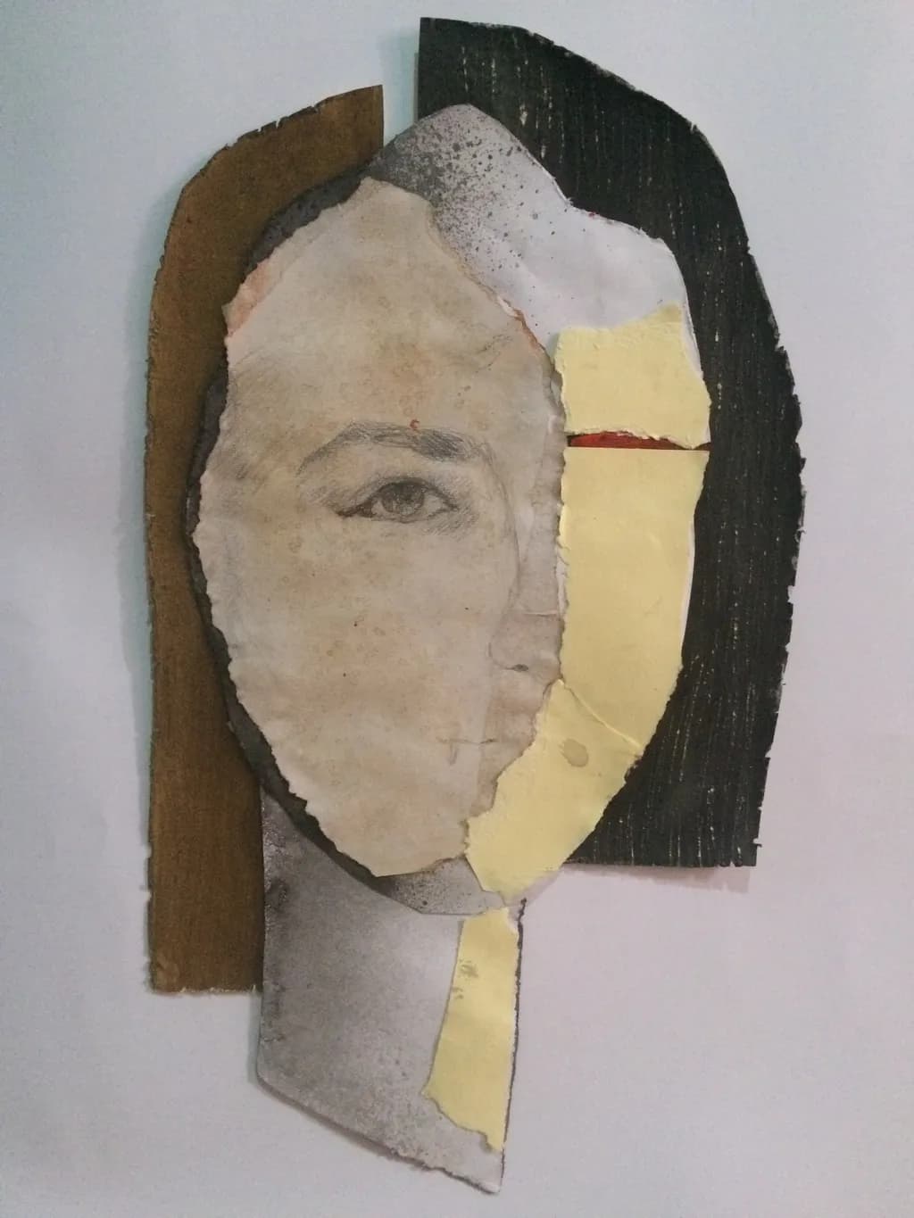 Fragmented Reflections: A Mixed Media Exploration of Identity and Emotion
