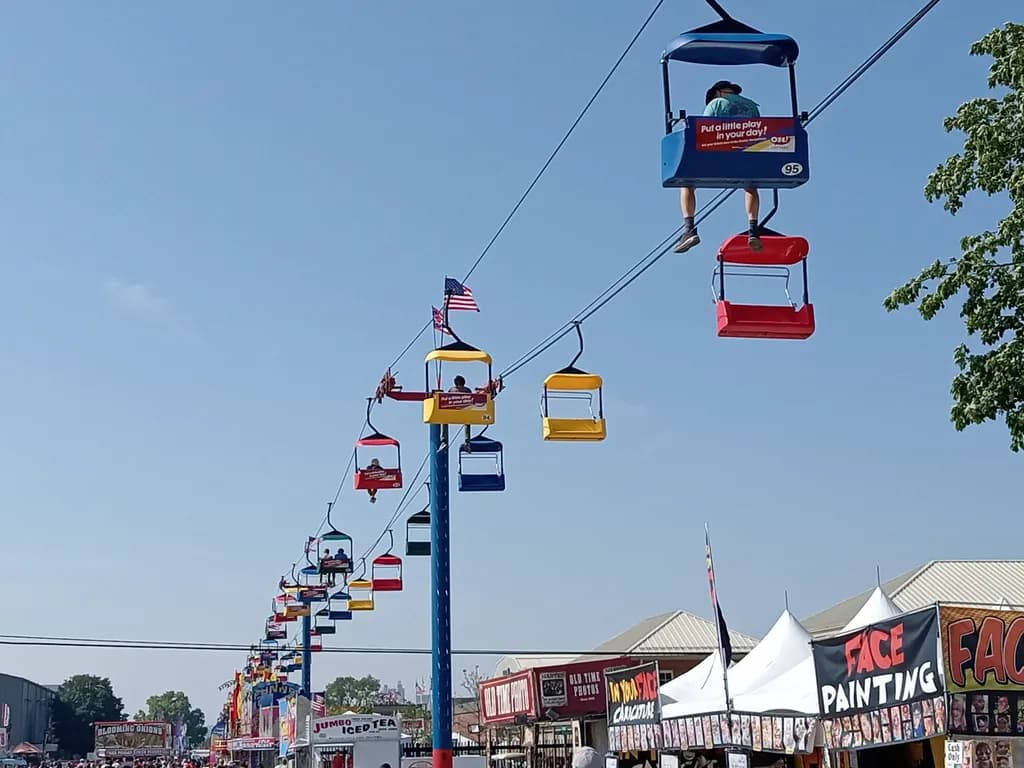 Skyline Adventures: A Colorful Journey Through the Fairgrounds