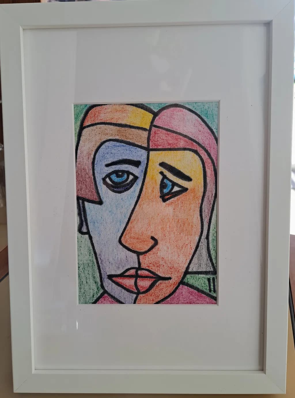 Colorful Duality: An Abstract Portrait of Expression and Emotion
