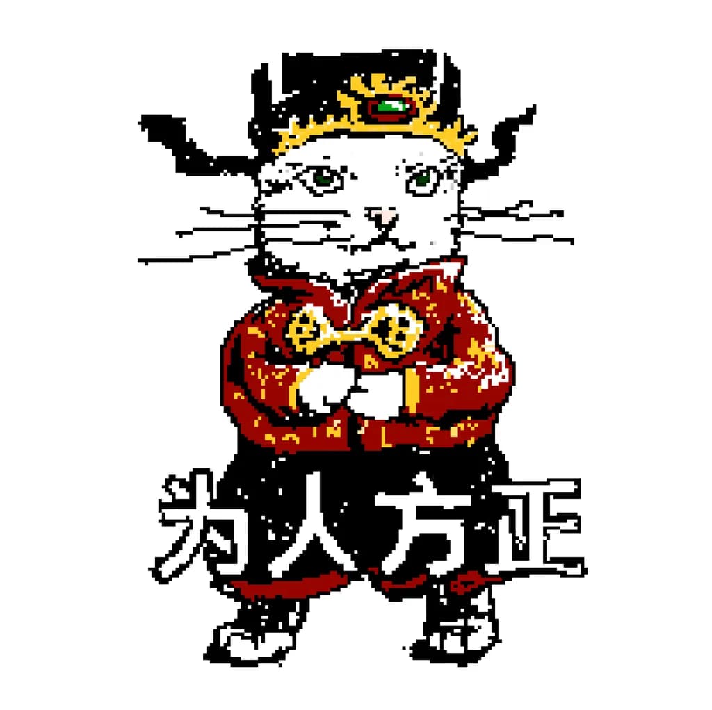 Regal Feline: The Majestic Cat in Traditional Attire