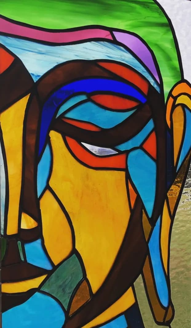 Vibrant Reflections: A Stained Glass Journey Through Emotion and Color
