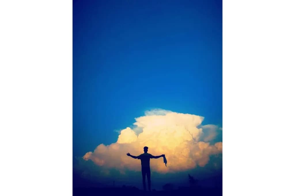 Embracing the Sky: A Dance of Freedom and Light