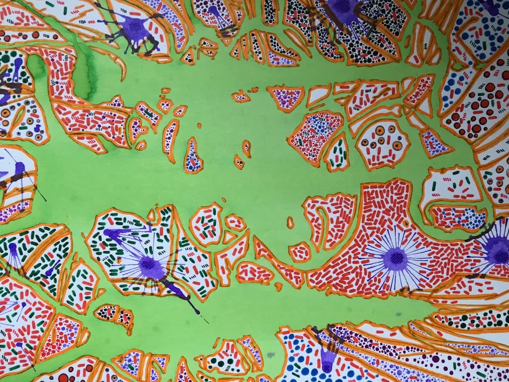 Vibrant Patterns of Nature: A Colorful Exploration of Organic Forms and Textures