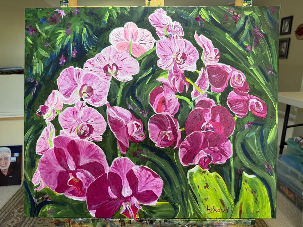 Whispers of Orchid Elegance: A Vibrant Floral Symphony in Pink Hues