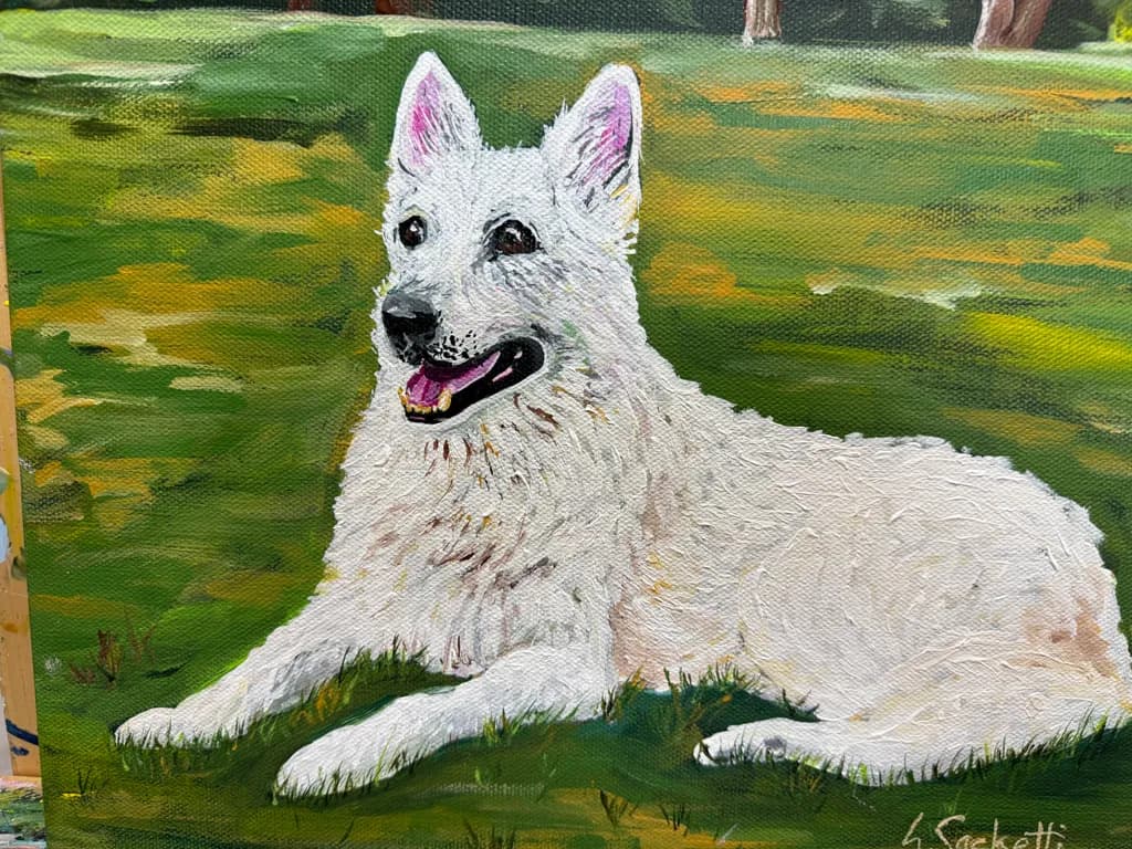 White Canine Companion