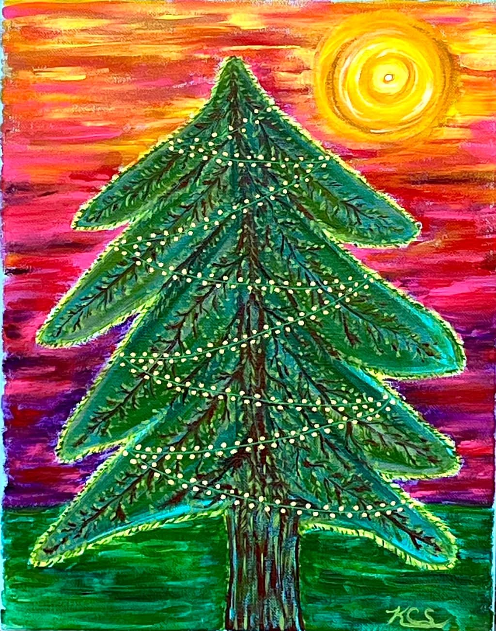Sunlit Pine Glow