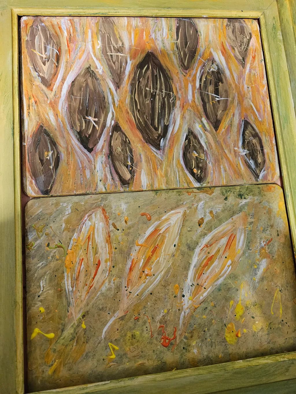 Whispers of Nature: A Vibrant Dance of Earthy Tones and Organic Forms